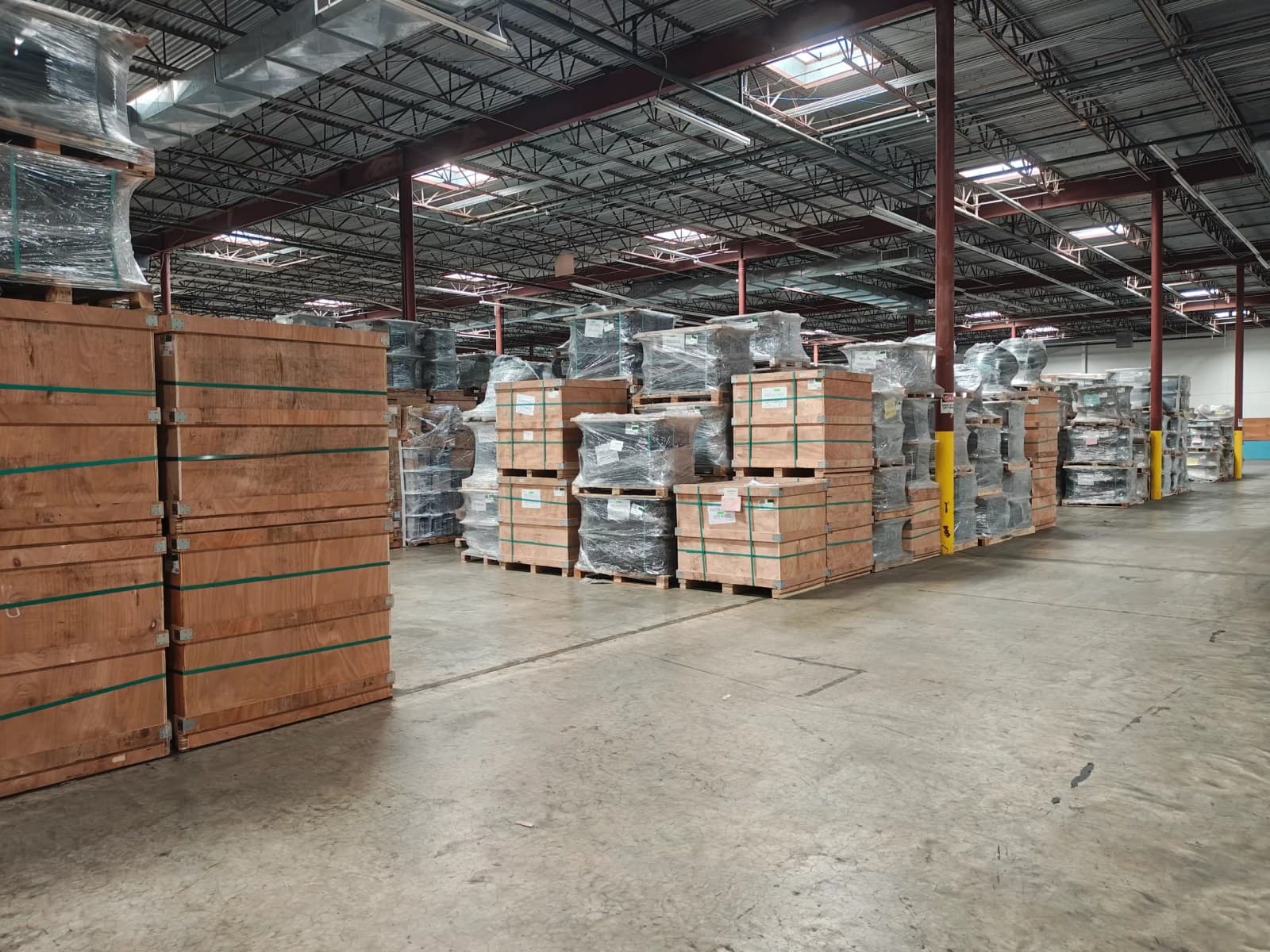 Container devanning crew unloading freight at the Jacksonville facility